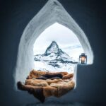 Ice cave in Zermatt, Switzerland by Filippo Cesarini on Unsplash