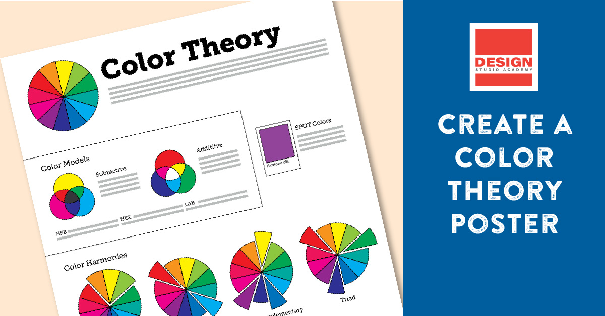 Learn about color models, harmonies, and psychology in this exciting color theory poster project. Build your own poster using Adobe InDesign!