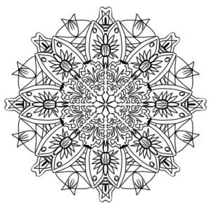 Pencil Pattern Mandala